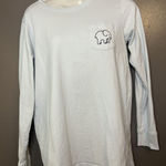 Ivory Ella  Shirt Womens Small Light Blue Long Sleeve Basketball Graphic Photo 0