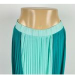 TCEC Color Block Pleated Maxi Skirt Size Medium - Turquoise Photo 9