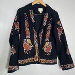 Anthropologie  Maeve Floral Embroidered Bohemian Folkloric Blazer Jacket Size 8 Photo 2
