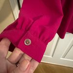 Tommy Hilfiger  Womens Pintuck Chiffon Blouse Wineberry Pink Size XL Photo 6