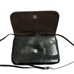 Brighton Black Crocodile-Embossed and Braided Leather Accents Crossbody Photo 4