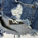 Wildfox Low Rise Distressed Cut Off Daisy Duke Jean Shorts Medium Rinse Sz 26 Photo 2