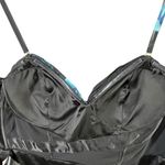 Bebe  Bustier Corset Top Womens 8 Black Multicolor Floral Pleated Lined Coquette Photo 10