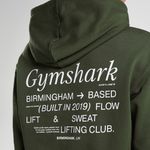 Gymshark Social Club Oversized Hoodie - Moss Olive Photo 1