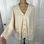 Barefoot Dreams Sz L  CozyChicLite Creme NWT $138 MSRP Cardigan Photo 2