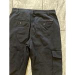 TNA Cargo Pants Womens 10 Black Utility Pockets 100% Cotton Relaxed Straight Leg Photo 3