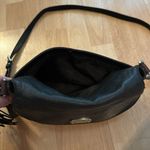 Michael Kors  Black and Maroon Leather Convertible Crossbody Bag Photo 6