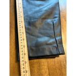 ZARA Womens High Rise Faux Leather Ankle Pants Size XSmall Black Tapered Pleated Photo 9