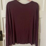 POL Deep Burgundy V-Neck Top Photo 4
