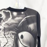 Nightmare Before Christmas Bomber Jacket Medium Halloween Zip Up Black 1676 Photo 6