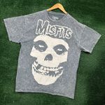 Misfits The Crimson Ghost Punk Rock Band Mineral Wash T-Shirt Size 2XL Photo 2