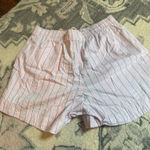 Abercrombie & Fitch Abercrombie Xs pink and blue striped shorts never worn  Photo 0