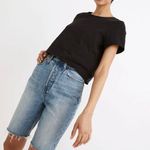 Madewell High Rise Long Denim Shorts Photo 0