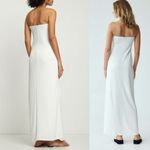 NEW Third Form Strapless Long Maxi Dress Off White Sz 8 Md MSRP $307 Minimalist Photo 2