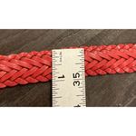 Braided Red Leather Belt Womens Size XL Boho‎ Chic Western Cowgirl Rodeo Preppy Photo 5