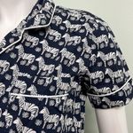 J.Crew  Zebra 2 Piece Shorts Cotton Pajamas Photo 3