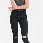 Urban Outfitters Black BDG Twig Ripped High-Waisted Skinny Jeans Photo 0