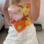 Forever 21 NWT F21 Retro 70’s Satin Bandana Scarf Top (part of set!) Photo 0