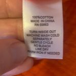 Jones & Co Top 1X Vibrant Orange Blouse with Front Pockets 100% Cotton Photo 2