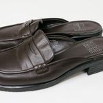 Mootsies Tootsies Vintage 90s Brown Leather Loafer Mules Photo 1