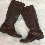 Dolce Vita Deluxe Brand Brown Leather Boots Sz 8 Bin 21 Photo 0