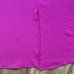 Monteau  Puff Sleeve Front Slit Sheath Dress Hot Pink Fuchsia Women's Size‎ Small Photo 4