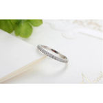 Boutique NEW Dainty 14k Gold Plated S925 Simulated Diamond Band Ring,‎ Adjustable Band Photo 7