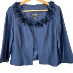 Jessica Howard  Women’s Cropped Jacket Navy Blue Size 10 NWT Photo 0