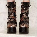 Jeffrey Campbell  Belarius Vegan
Leather platform Boot animal print Sz 6 Photo 2