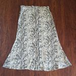 Reformation Women's Snake Print Chic Feminine Edgy Trendy Boho Skirt Size 10 Photo 0