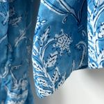 Michelle Farmer 100% Cotton Blue Floral Printed Mini Dress Size: M Size M Photo 7