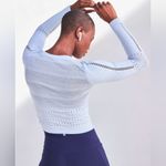 Calia By Carrie Underwood Light Blue Pointelle Seamless Long Sleeve Top Sz L/XL Size L Photo 1