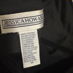 Jessica Howard  Vintage Black Velour/Velvet Gown Long Dress Size 12 Sparkle upper Photo 4