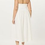 The Drop Strapless Mixed Media White Dress Photo 1
