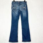 Ariat  REAL Mid Rise Stretch Entwined Boot Cut Jean Size 30S Short Marine Western Photo 3