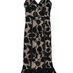 Lulus  Alluring Dream S Black Lace Empire‎ Waist Midi Dress Whimsigoth Y2K Photo 0