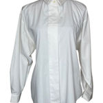 VINTAGE Koret White Equestrian Horse Embroidered Collar Button Down Blouse Top Size 16 Photo 0