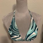 Xhilaration  Teal and Mint Swirl Bikini Top, Sz M Photo 0