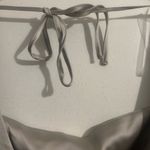 Wild Fable NEW XL Women's Bell Sleeve mini Silver Satin Dress Photo 6