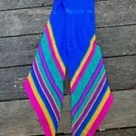 Liz Claiborne  scarf oblong blue pink yellow Photo 4