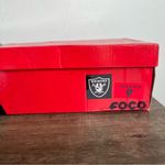 FOCO Las Vegas Raiders Glitter Low Top Women's Shoe Size 9 #B1631 Silver Photo 2