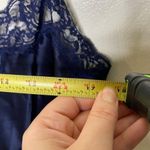 Victoria's Secret Vintage Victoria’s Secret Blue Lace Slip Dress L Lingerie Negligee gold label Photo 4