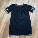 Romeo + Juliet Couture Black Dress with Colorful Embroidery Size Small Photo 2