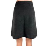 Aritzia Babaton Black Faux Suede High Waisted Pull On A Line Mini Skirt Size 8 Photo 2