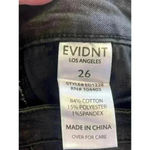 NWT Evidnt Anthropologie Hermosa Jeans Raw Fringe Ankle Black washed Size 26 Photo 5