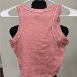 Madewell  Pink Fitted Crop Tank Top NWOT Photo 2