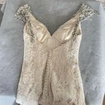 Maggie Sotero Ivory Lace Overlay Wedding Dress Cap Sleeve V Photo 5