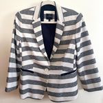 The Limited  Textured Cream & Navy Blazer Photo 0