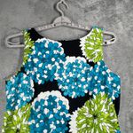 AGB Dress Women Size 12 Floral Sleeveless Black Blue Green Summer Career Party‎ Photo 4
