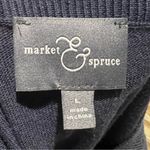 Market & Spruce  bavy blue striped knit striped top Photo 6